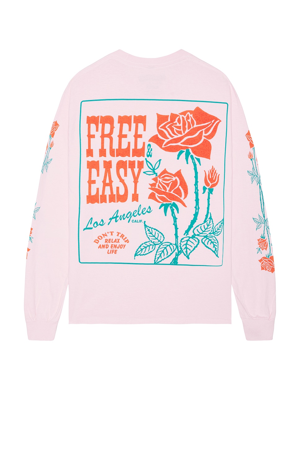 

Футболка с длинным рукавом la rosa Free & Easy, розовый