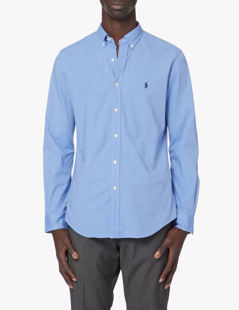 

Спортивная рубашка из бистряка Polo Ralph Lauren, цвет Blue End On End