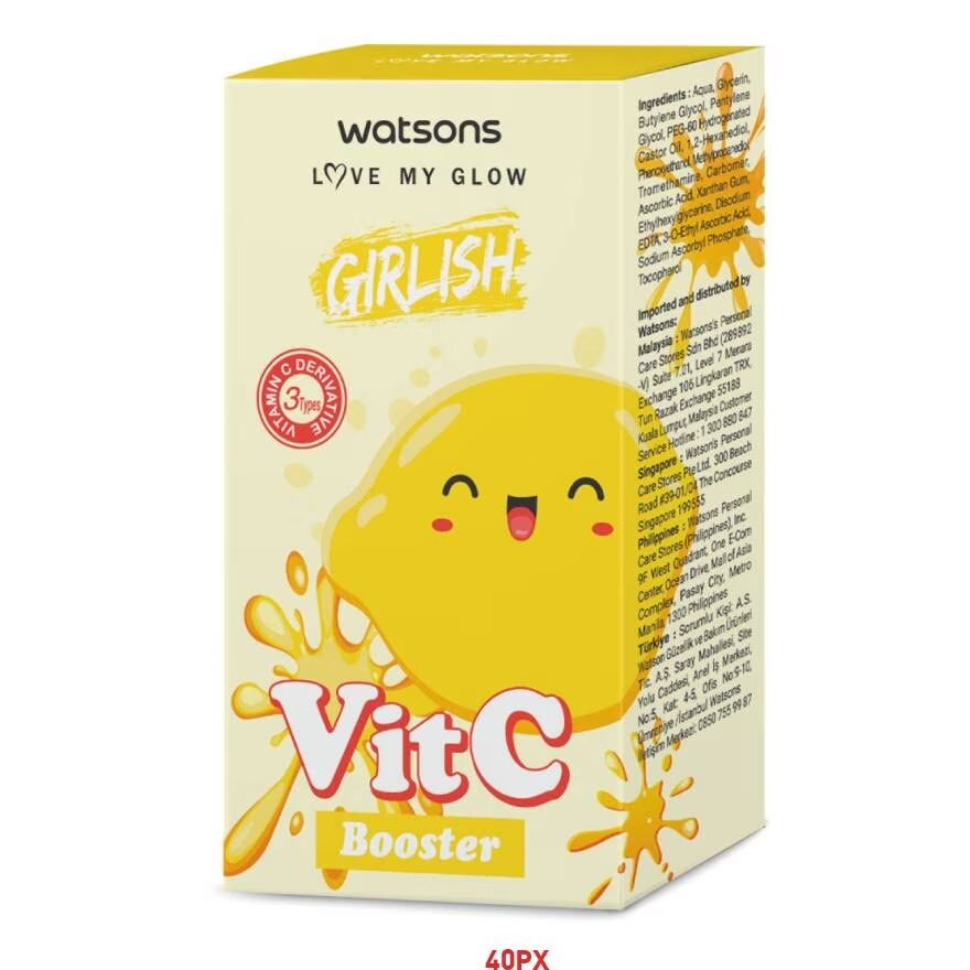 

Watsons Девичий бустер Vit C 10 мл, Pale yellow