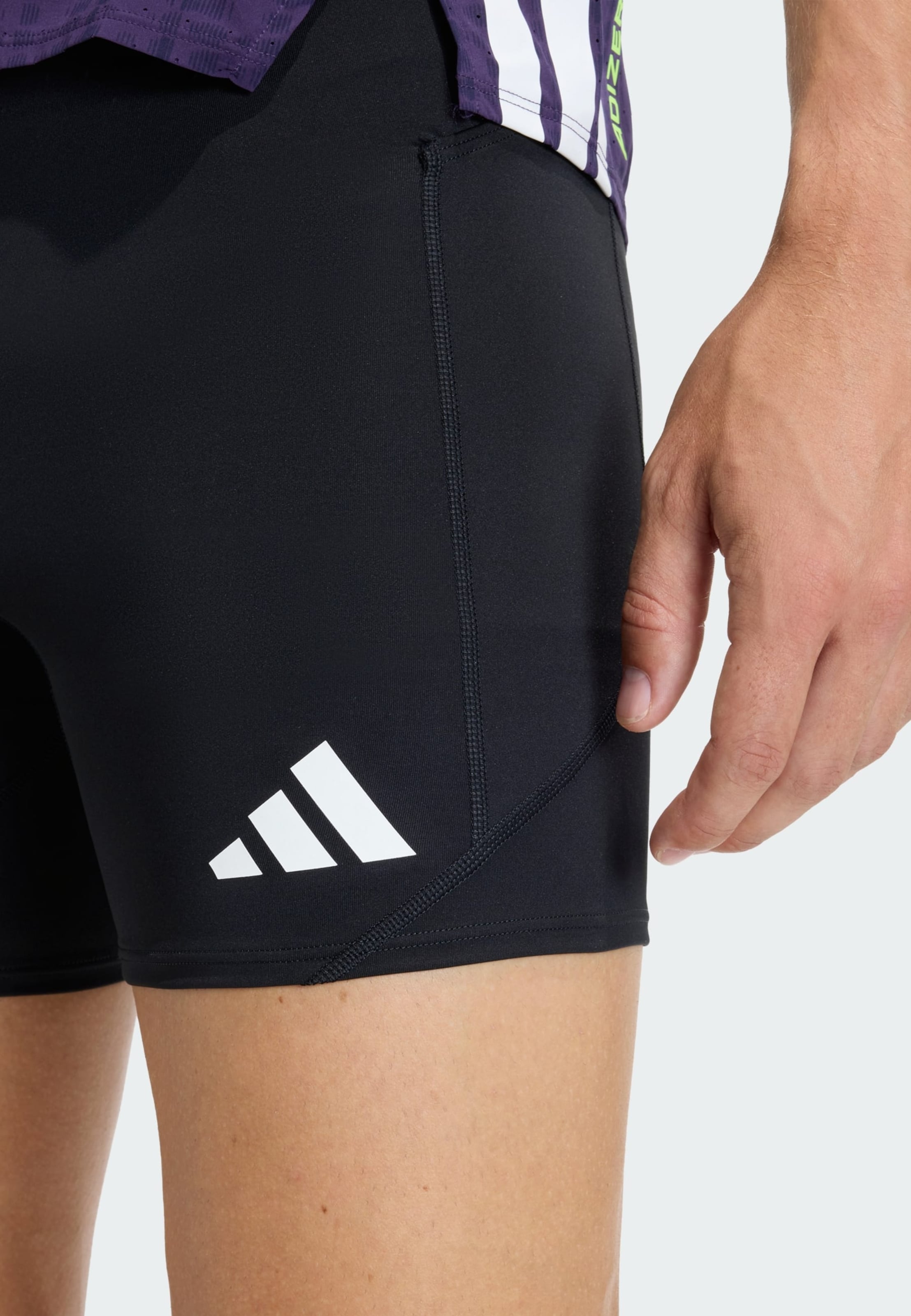 Adidas Performance Узкие спортивные шорты 'Adizero' в черном цвете — фото 4