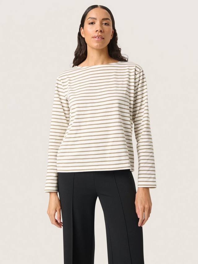 

Топ с неоновыми полосками Soaked In Luxury, Whisper White