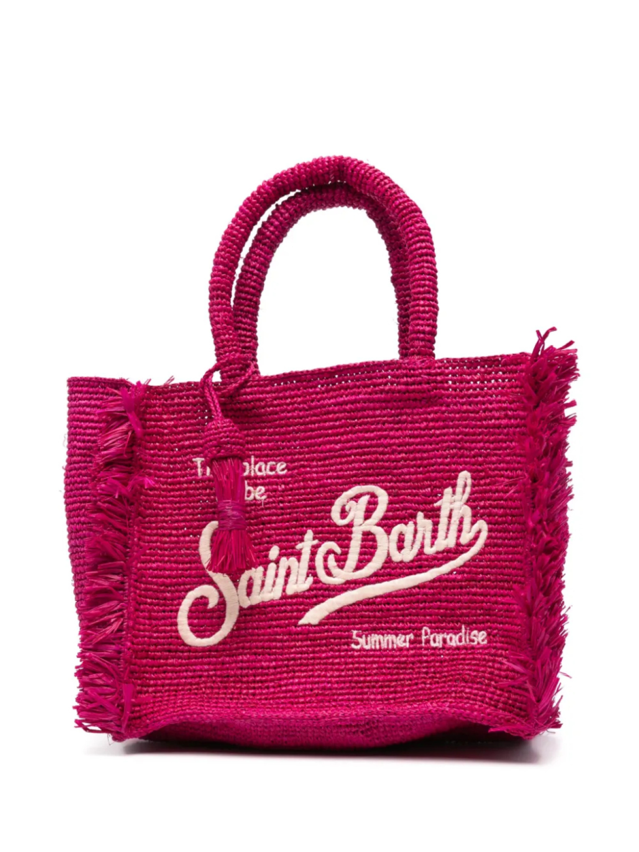 

Сумка-тоут MC2 Saint Barth Colette из рафии, розовый