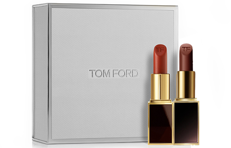 TOM FORD Черный тюбик TF Flame Enchanting набор для макияжа, легко растушевываемый велюровый матовый блеск, набор из 2 штук — фото 3