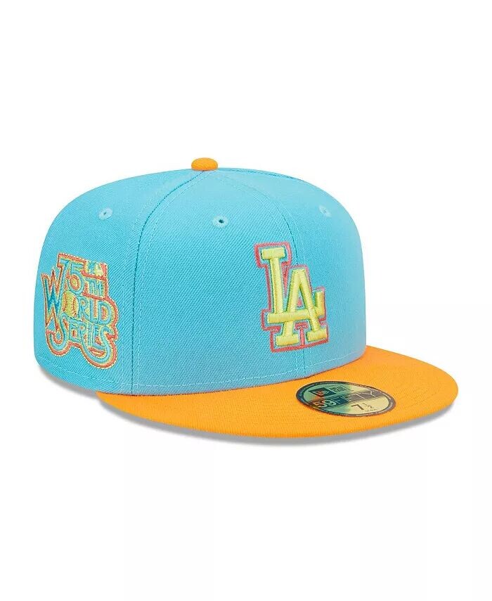 

Мужская синяя, оранжевая шляпа Los Angeles Dodgers 1978 World Series Vice Highlighter 59FIFTY New Era, синий