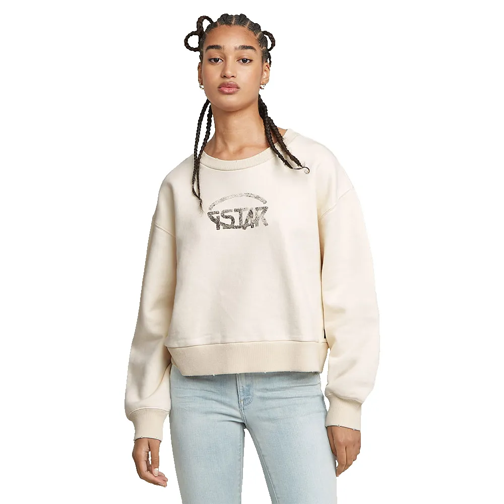 

Толстовка G-Star Logo Loose, бежевый