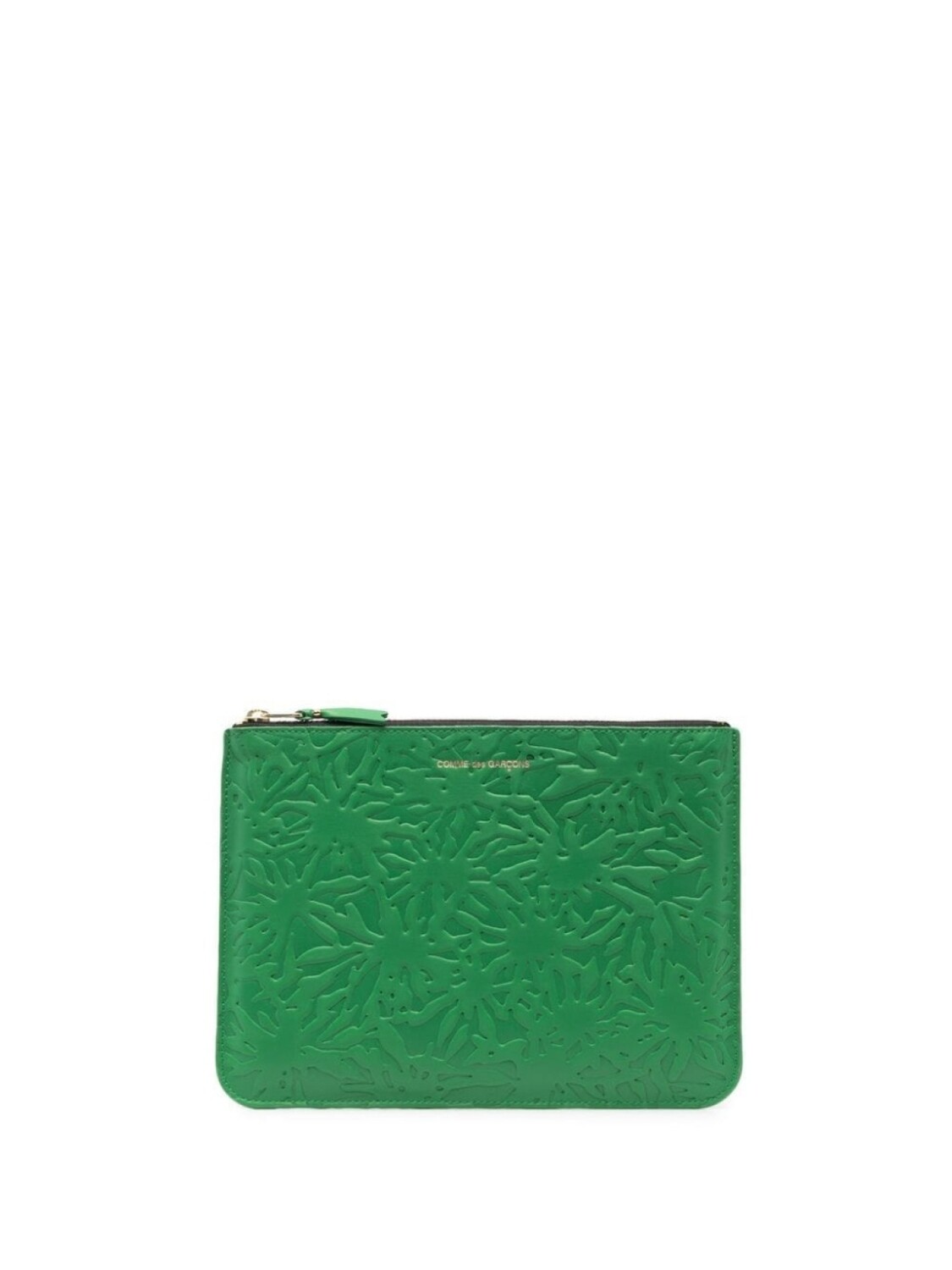 

Comme Des Garçons Wallet кошелек на молнии с тиснением, зеленый