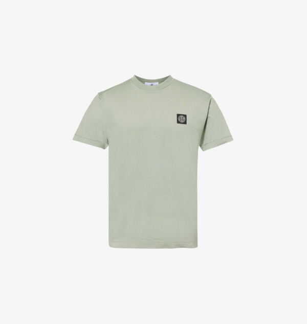 

Футболка Brand-Patch прямого кроя из хлопкового джерси Stone Island, цвет sage