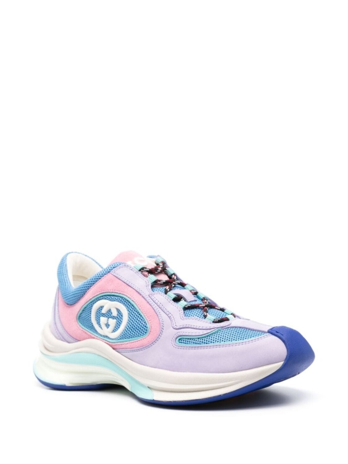 

Gucci кроссовки Run на шнуровке, фиолетовый