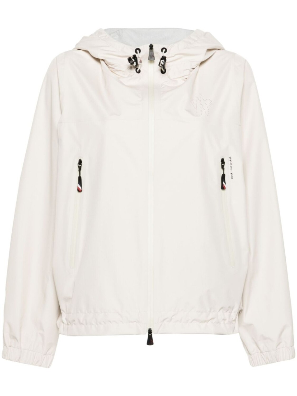 

Moncler Grenoble куртка на молнии с капюшоном, нейтральный цвет