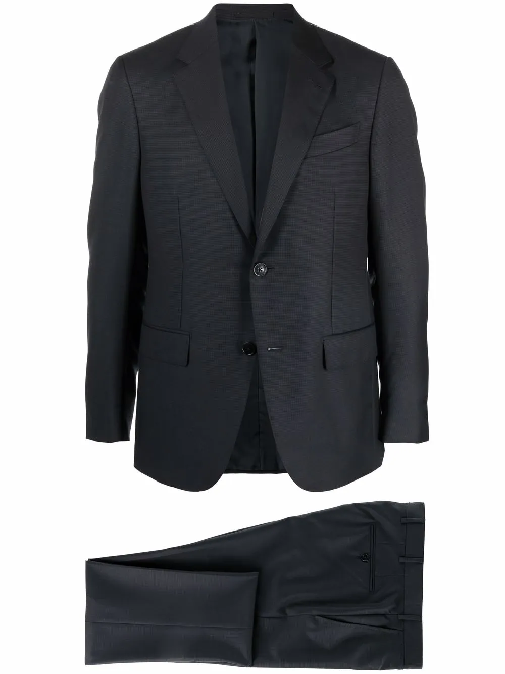 

Костюм-двойка с однобортным пиджаком Zegna, черный