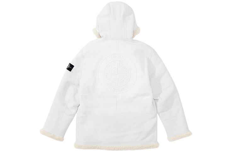 Stone Island X FW20 Куртка унисекс Supreme, белый — фото 3