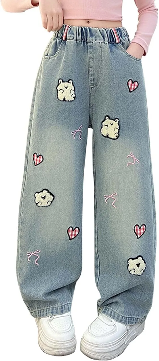 

Джинсы для девочек в стиле ретро Y2K, скинни, с высокой эластичной талией