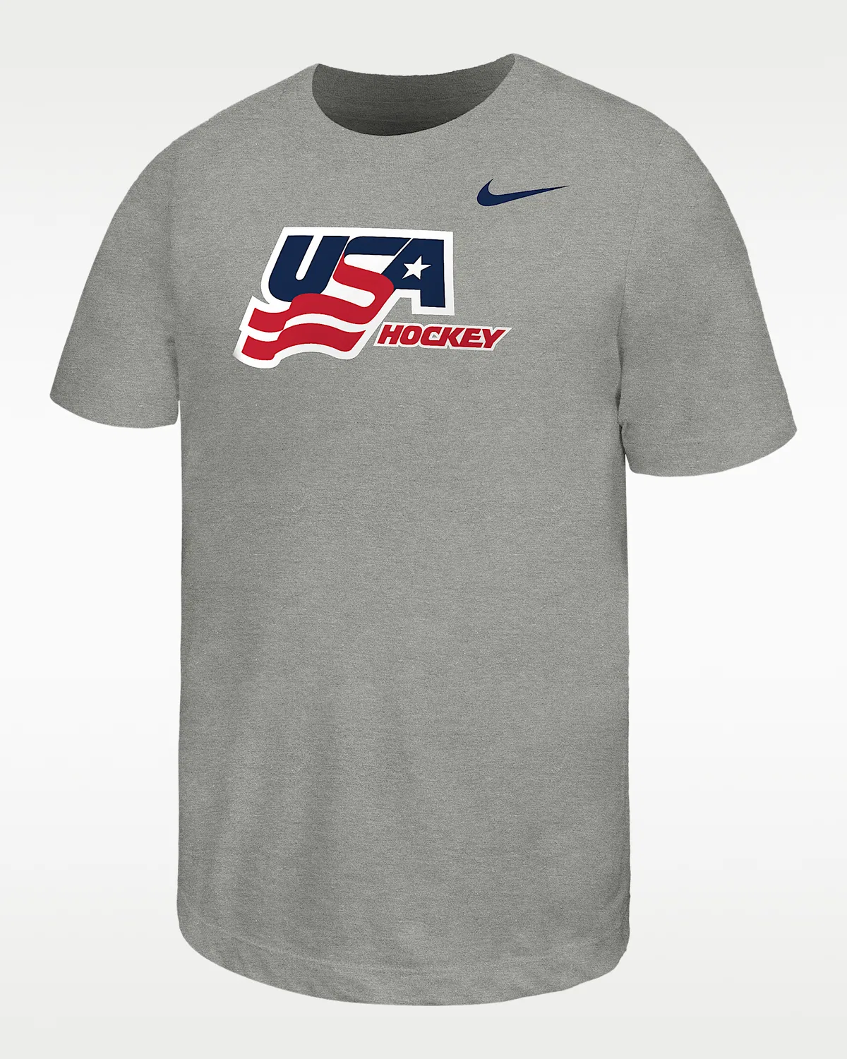 Детская хоккейная футболка Nike Team USA, Dark Grey Heather