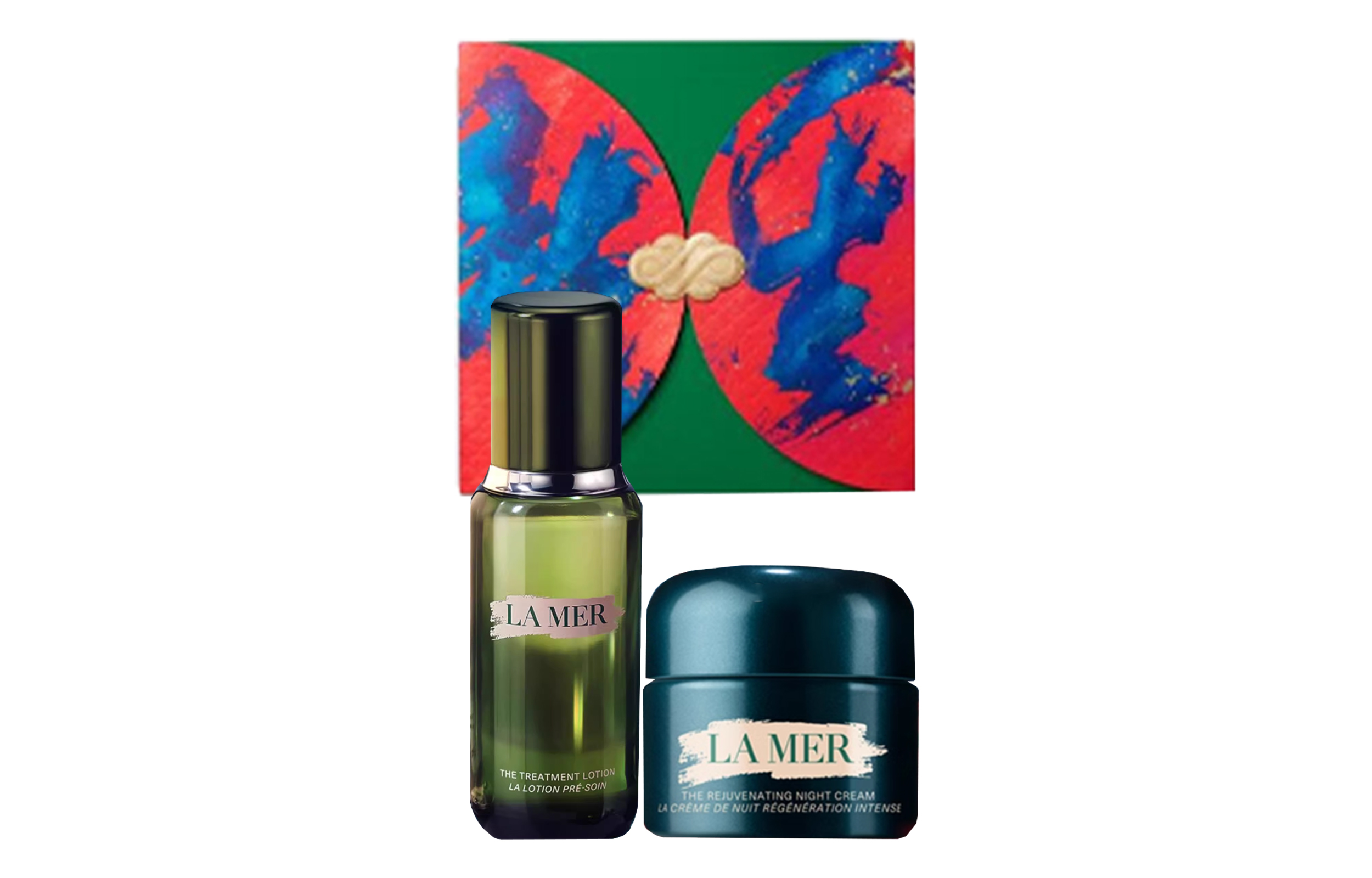 

HAILANZHIMI новогодний лимитированный набор Miracle Rebirth для ухода за кожей успокаивающий, подтягивающий, увлажняющий 150мл+30мл/150мл+60мл LA MER