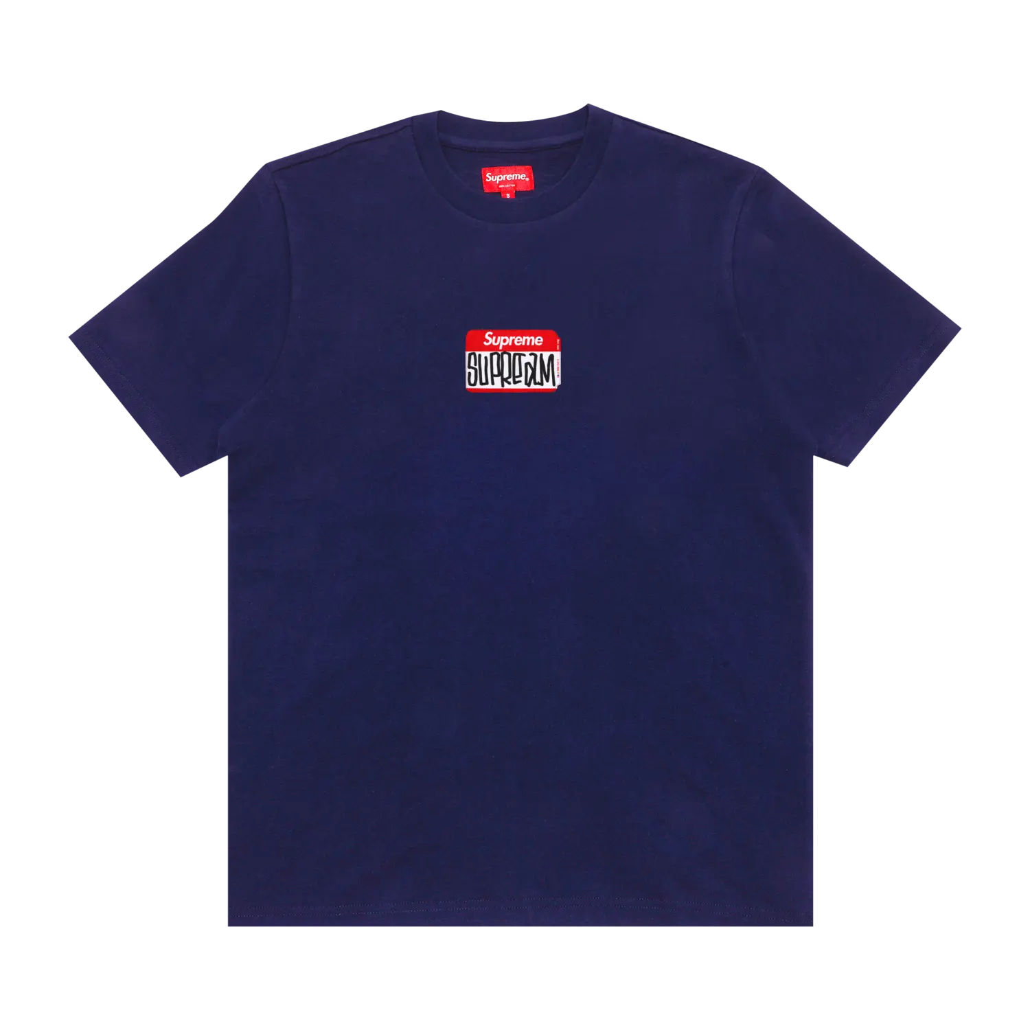 

Топ с короткими рукавами Supreme Gonz Nametag, цвет Washed Navy