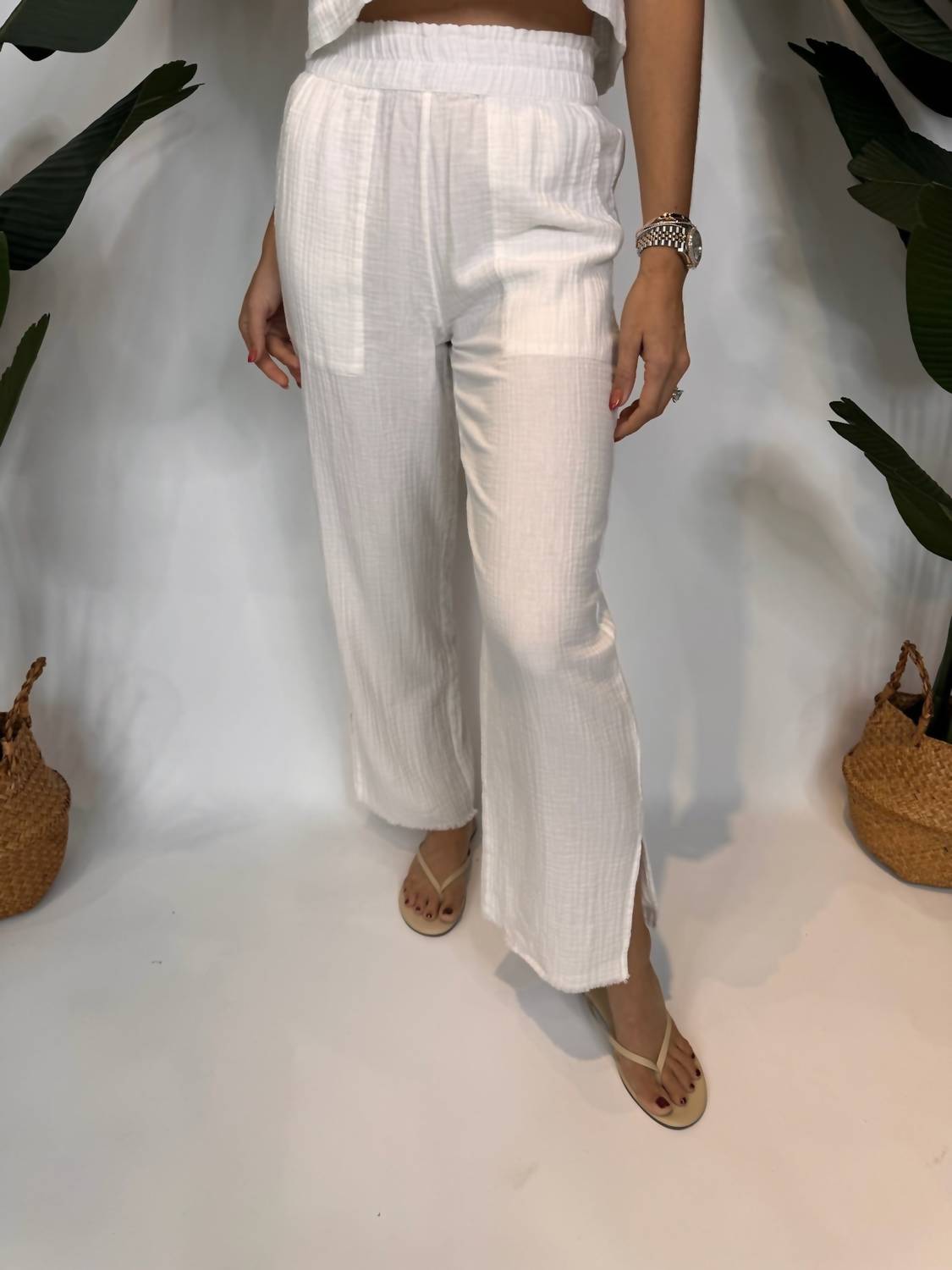 

Rails Леон брюки в белом