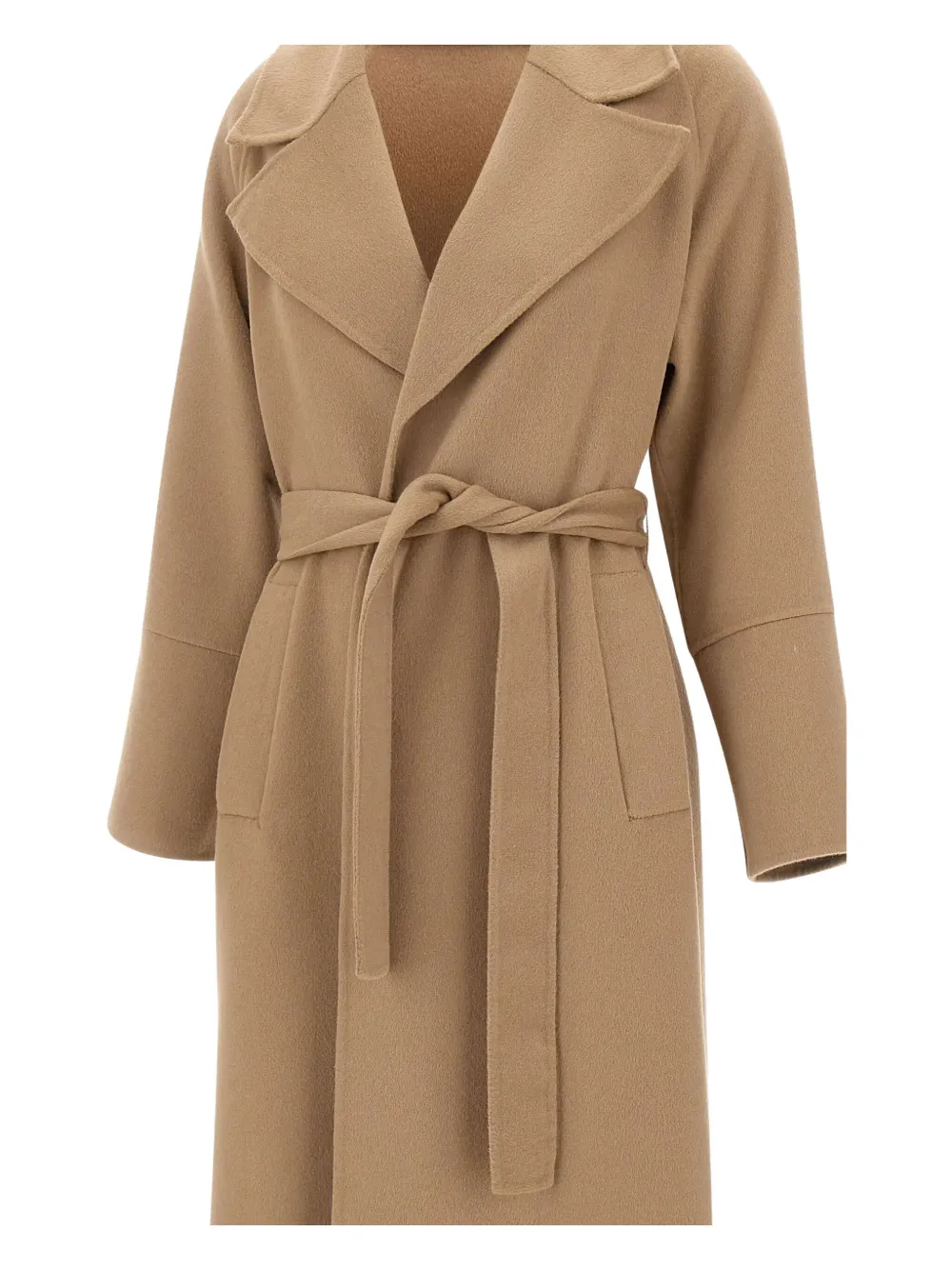 

Пальто с ремнем и лацканами-пиками Kaos, нейтральный