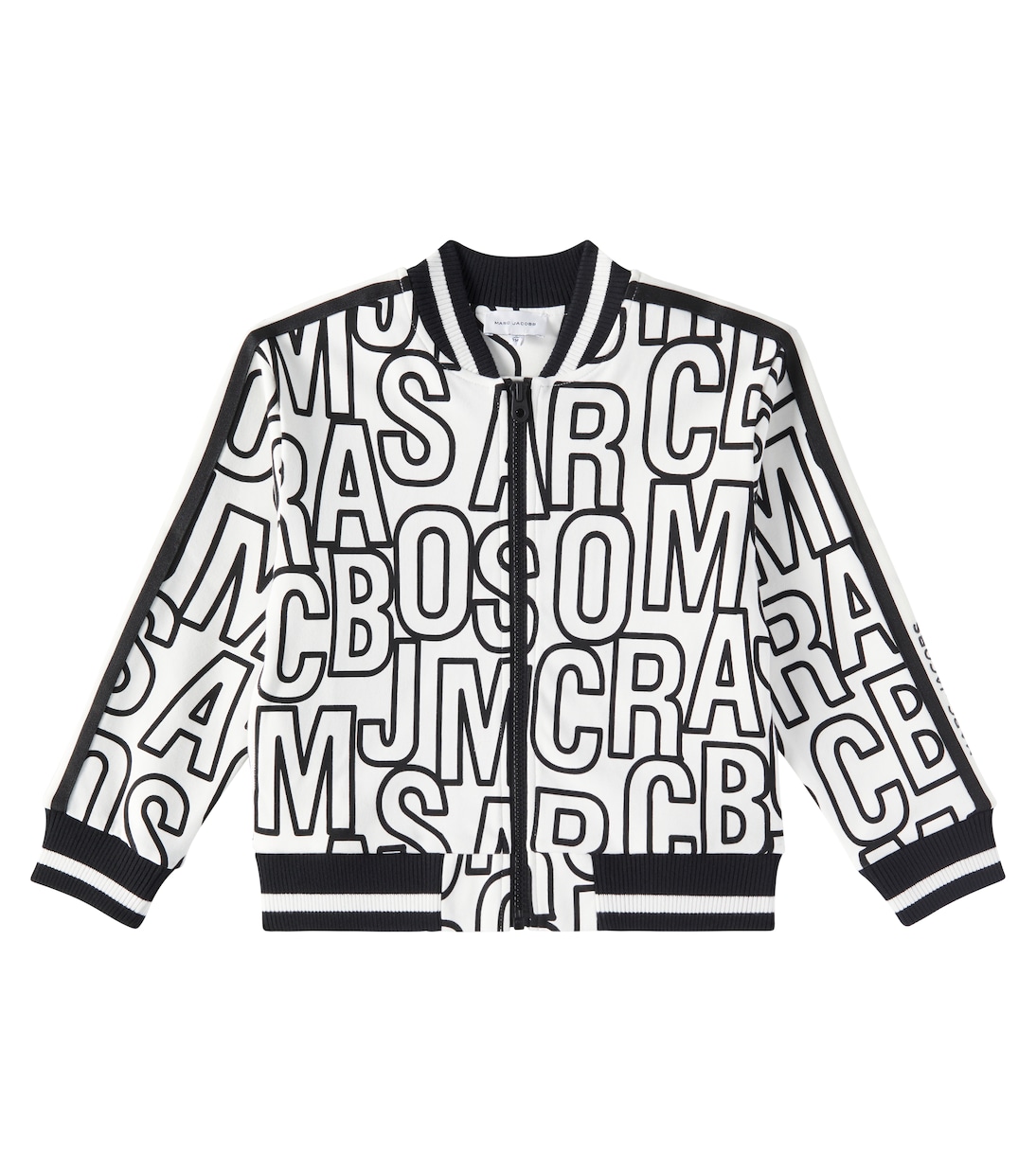 

Хлопковая куртка-бомбер с логотипом Marc Jacobs Kids, черный
