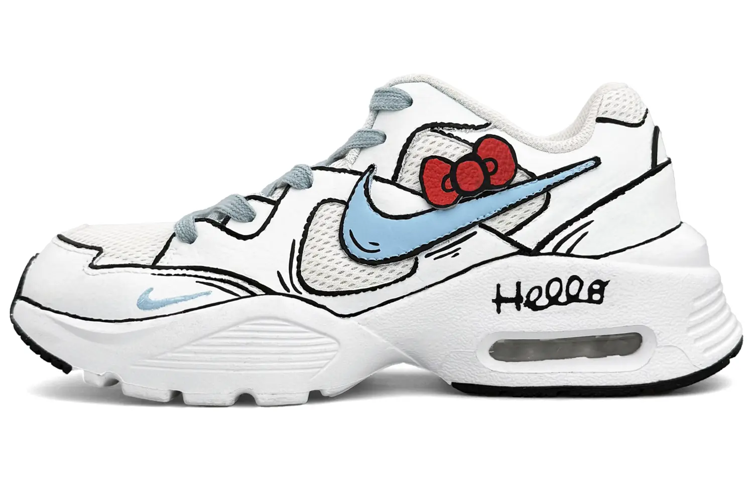 

Кроссовки Air Max Fusion женские с низким верхом, черные Nike