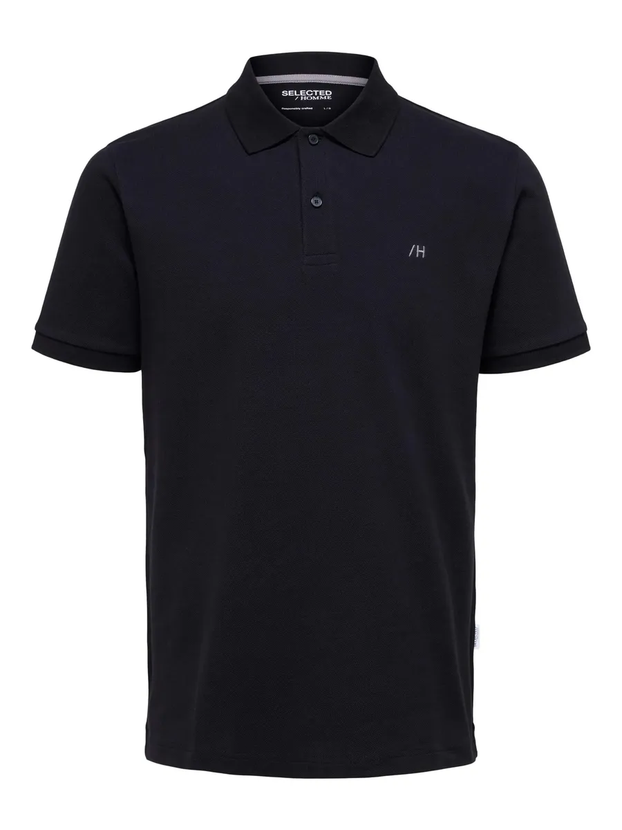 

Рубашка-поло SELECTED HOMME "SLHDANTE SS POLO NOOS", черный