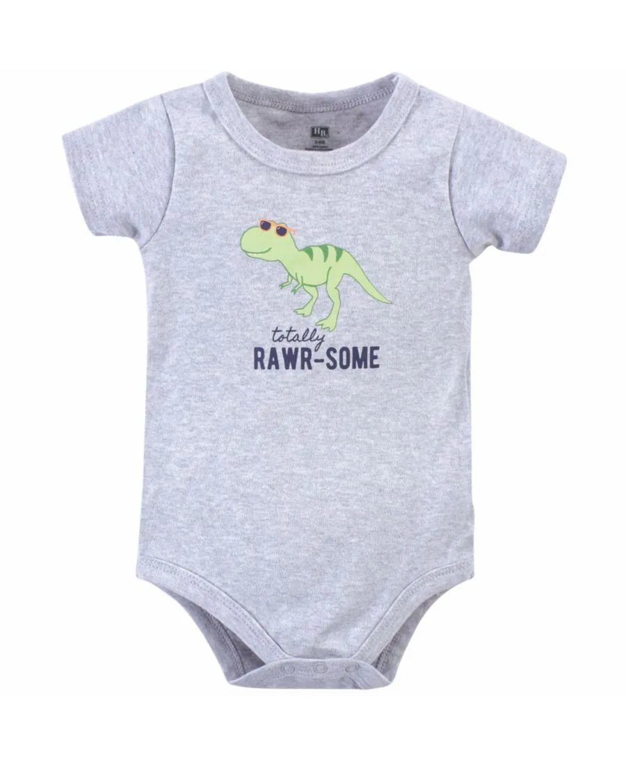 Хлопковый боди, шорты и комплект обуви Hudson Baby, Rawr-Some Dino — фото 2