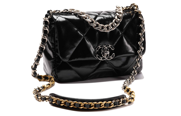 CHANEL Осенне-зимняя сумка из телячьей кожи черного цвета среднего размера — фото 2