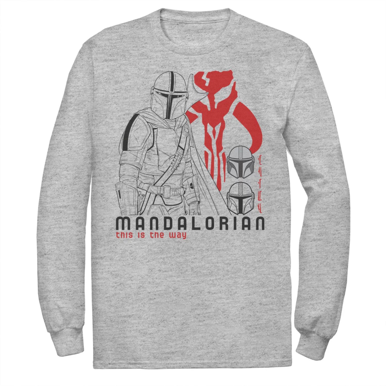 

Мужская футболка The Mandalorian This Is The Way Line Art Star Wars