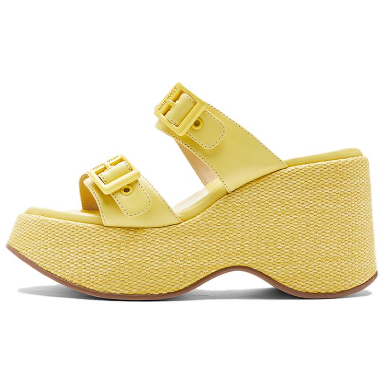 Тапочки-слайды женские NINE WEST, Yellow