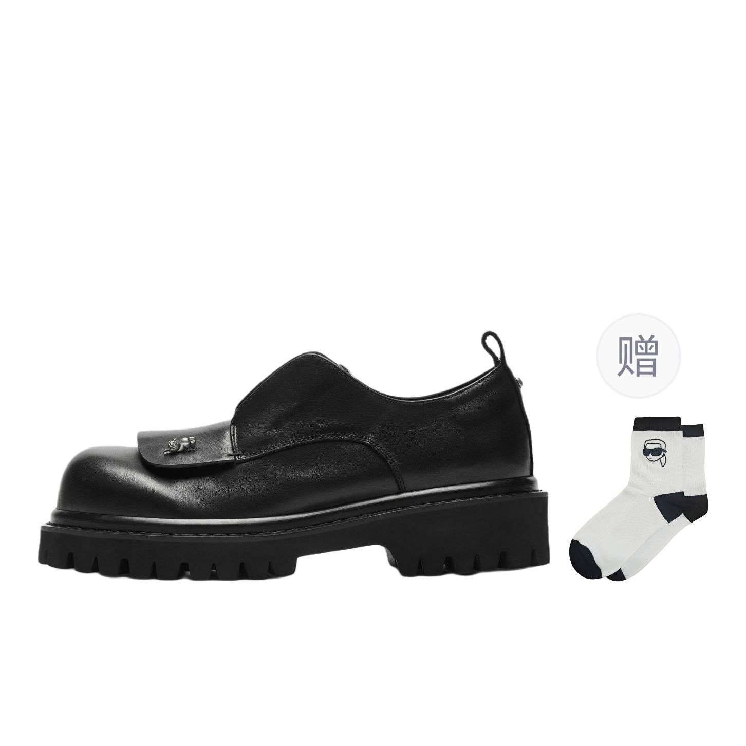 

KARL LAGERFELD / Karl Lagerfeld Jeans Кожаные повседневные туфли KARL LAGERFELD для мужчин, черные