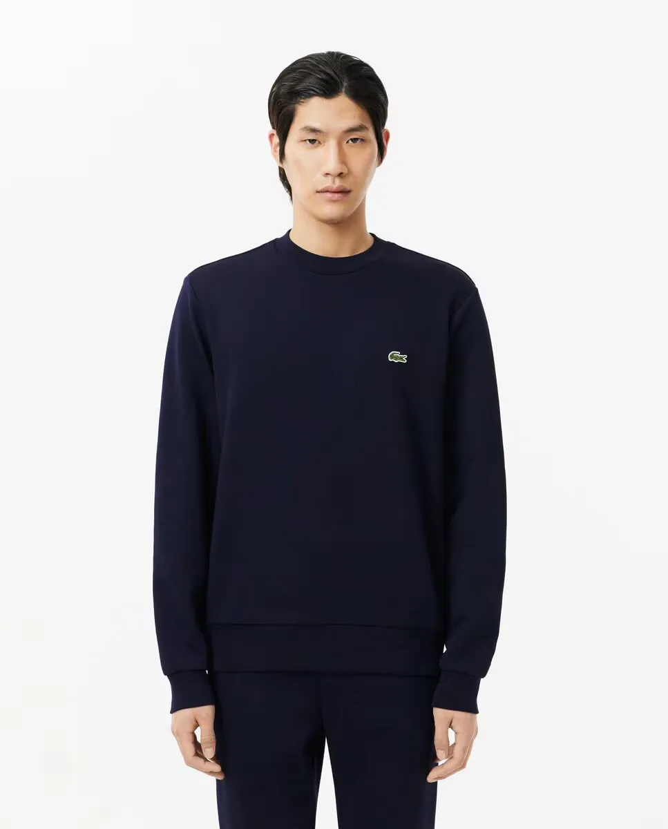 

Мужская толстовка из матового органического хлопка Lacoste, тёмно-синий