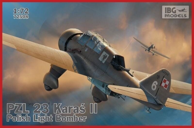 

IBG, PZL.23 Karaś II Польский легкий бомбардировщик, пластиковая модель IBG Models