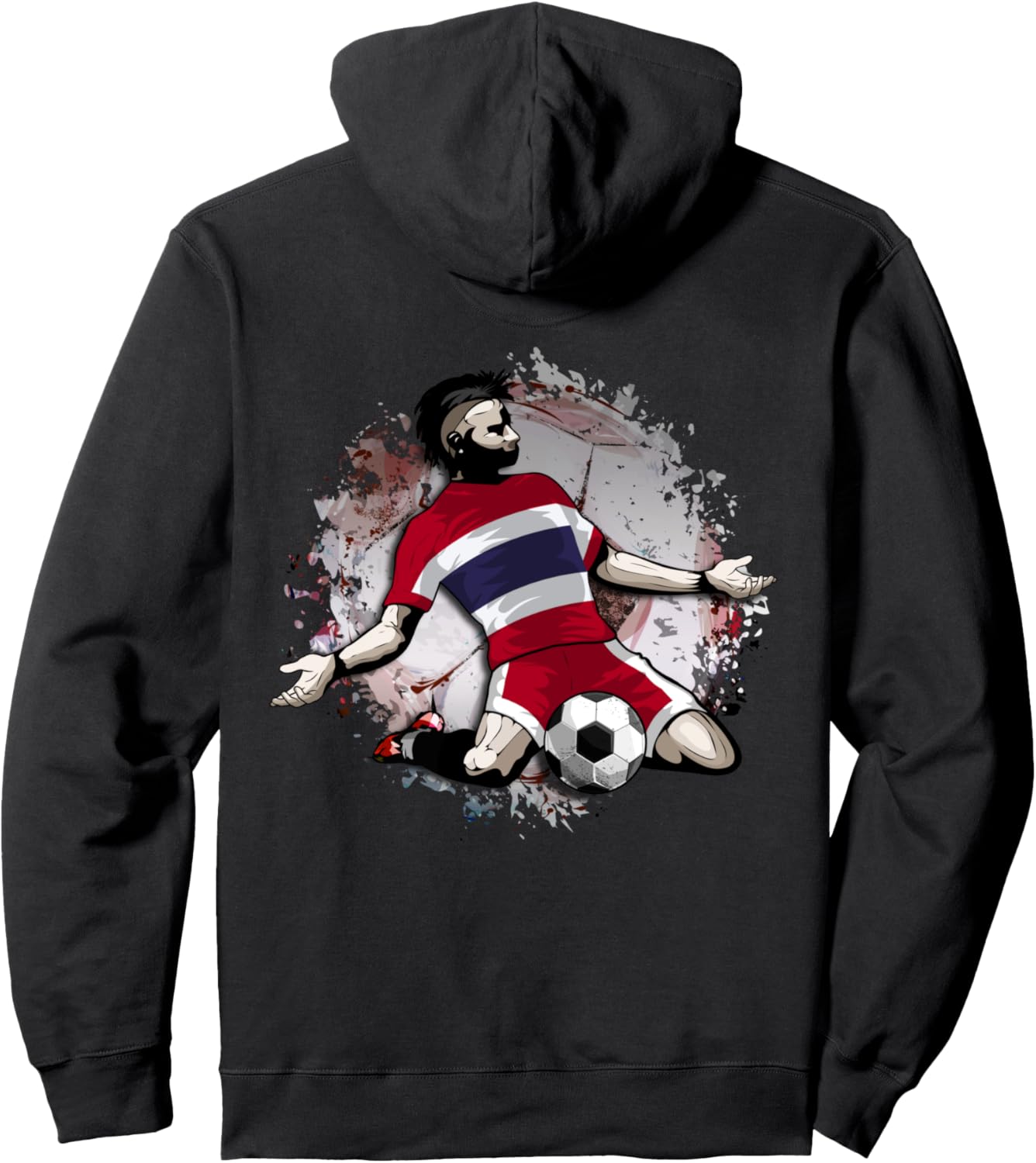 

Толстовка с изображением тайского флага для любителей футбола Teeisle Thailand Football, черный