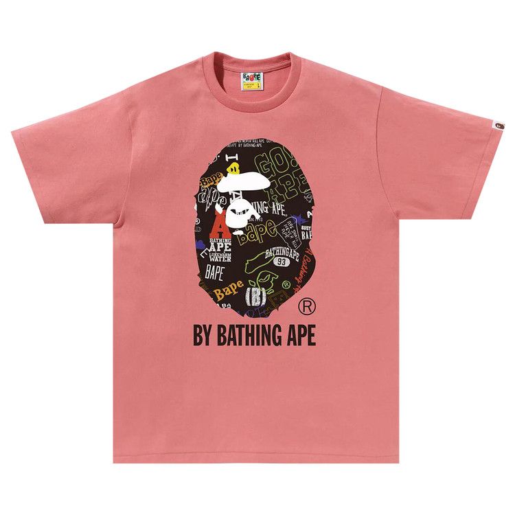 

Футболка BAPE Hand Draw Pattern By Bathing Ape Tee 'Pink'