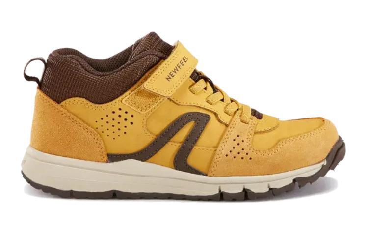 DECATHLON Slip Resistant, Abrasion Resistant, Thermal, Waterproof Low Top Kids Lifestyle Shoes Yellow Brown Kids — фото 3