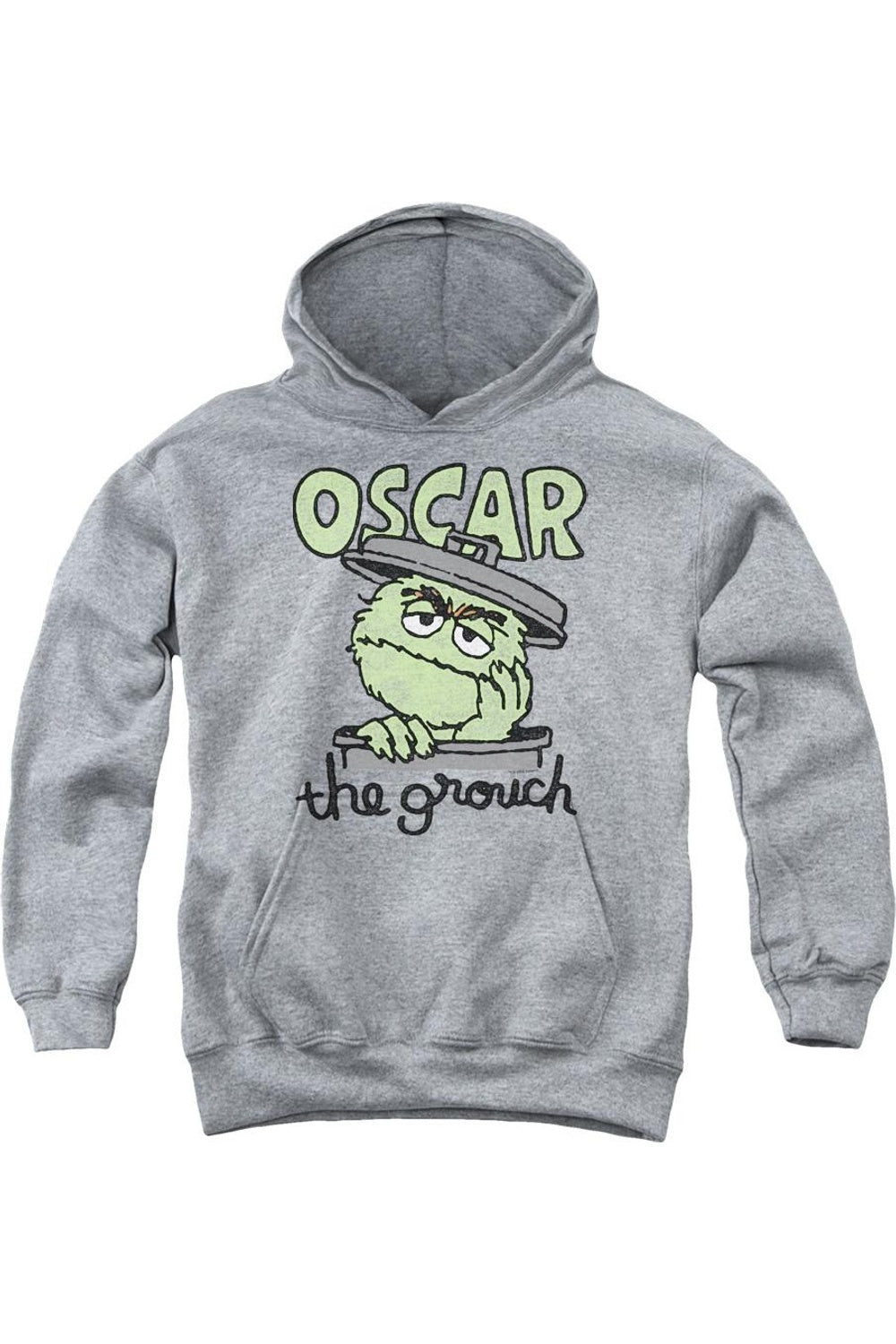 

Толстовка с капюшоном Sesame Street "Консервный Ворчун" для детей Gildan, Athletic Heather