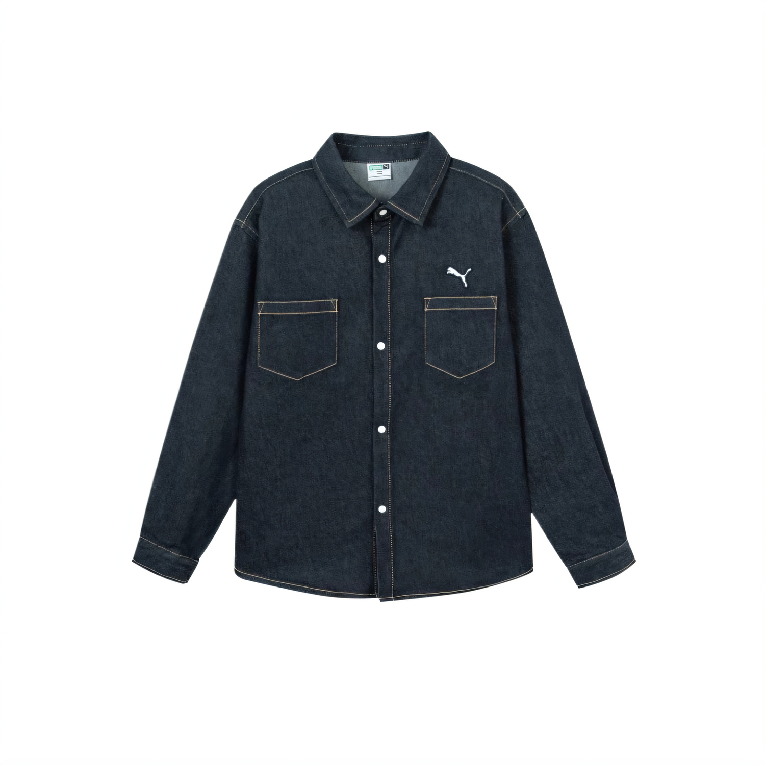 

Детская джинсовая рубашка Sportstyle Series FW25 PUMA, темно-синий
