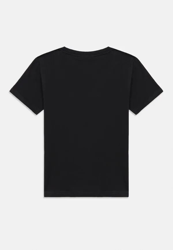 Футболка icons с круглым вырезом в тон и крупным логотипом. Champion, Black — фото 2
