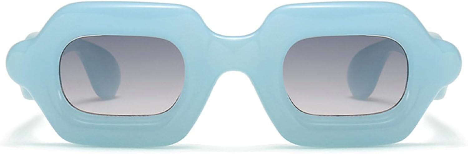 

Солнцезащитные очки в стиле панк-квадрат для женщин и мужчин, в стиле Y2K, хип-хоп, с градиентной оправой, роскошные солнцезащитные очки для отдыха, унисекс, пляжные очки mincl, C3