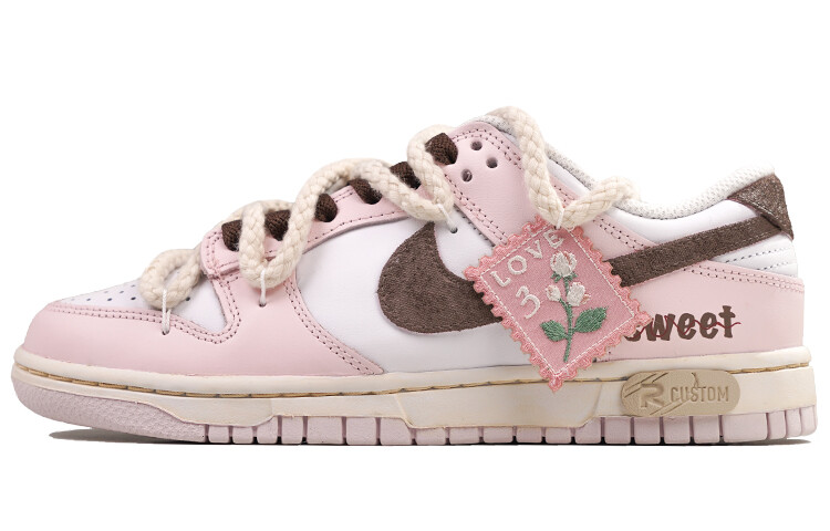 

Кроссовки Nike Dunk Skateboard Shoes Women's Low-Top Pearl Pink