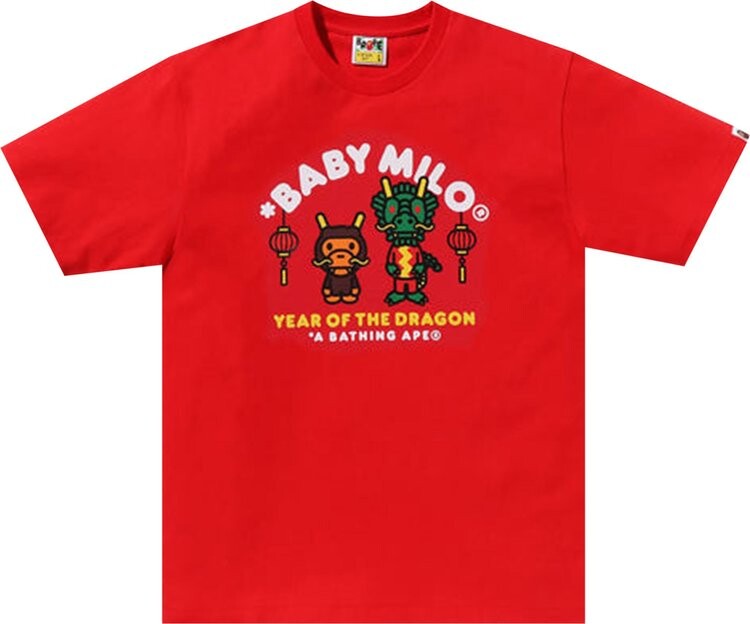 

Футболка BAPE Year Of The Dragon Baby Milo 'Red', красный