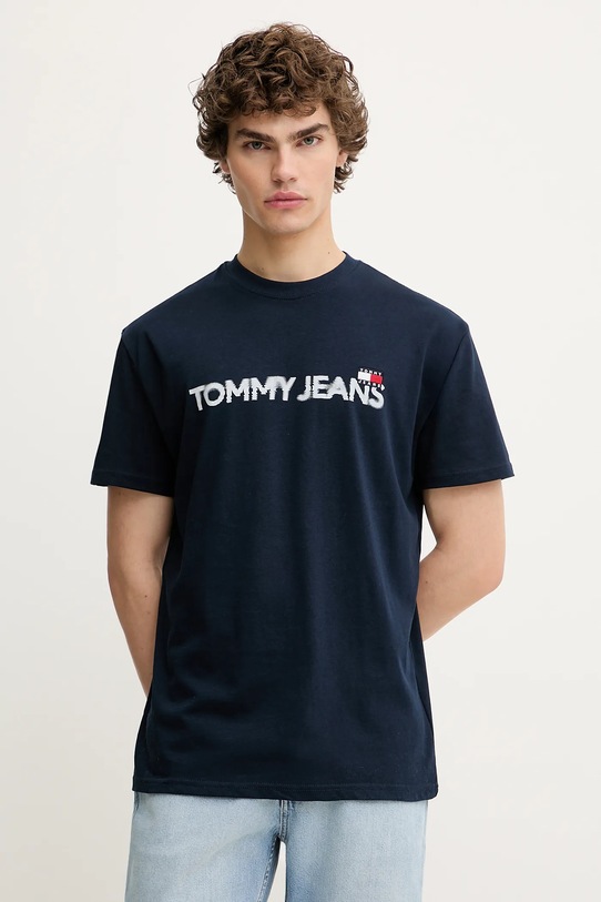 

Хлопковая футболка Tommy Jeans, темно-синий
