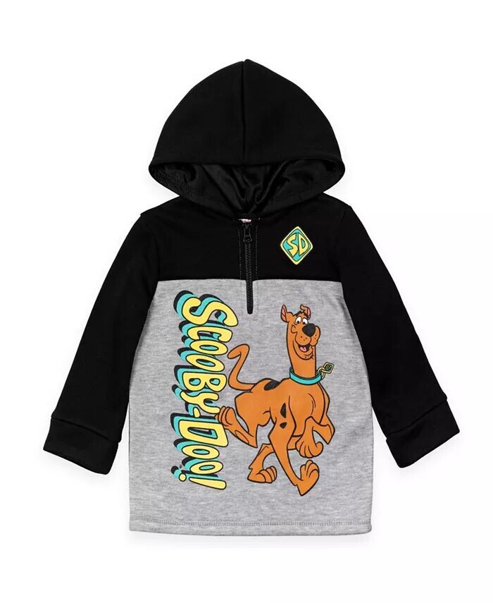 

Флисовая толстовка с капюшоном Scooby Doo Shaggy для мальчиков до половины на молнии Scooby-Doo, серый