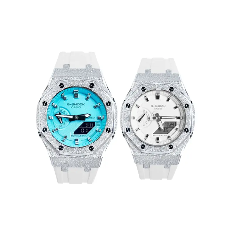 

Унисекс часы CASIO с жидкокристаллическим/аналоговым двойным дисплеем 48,5 мм синие