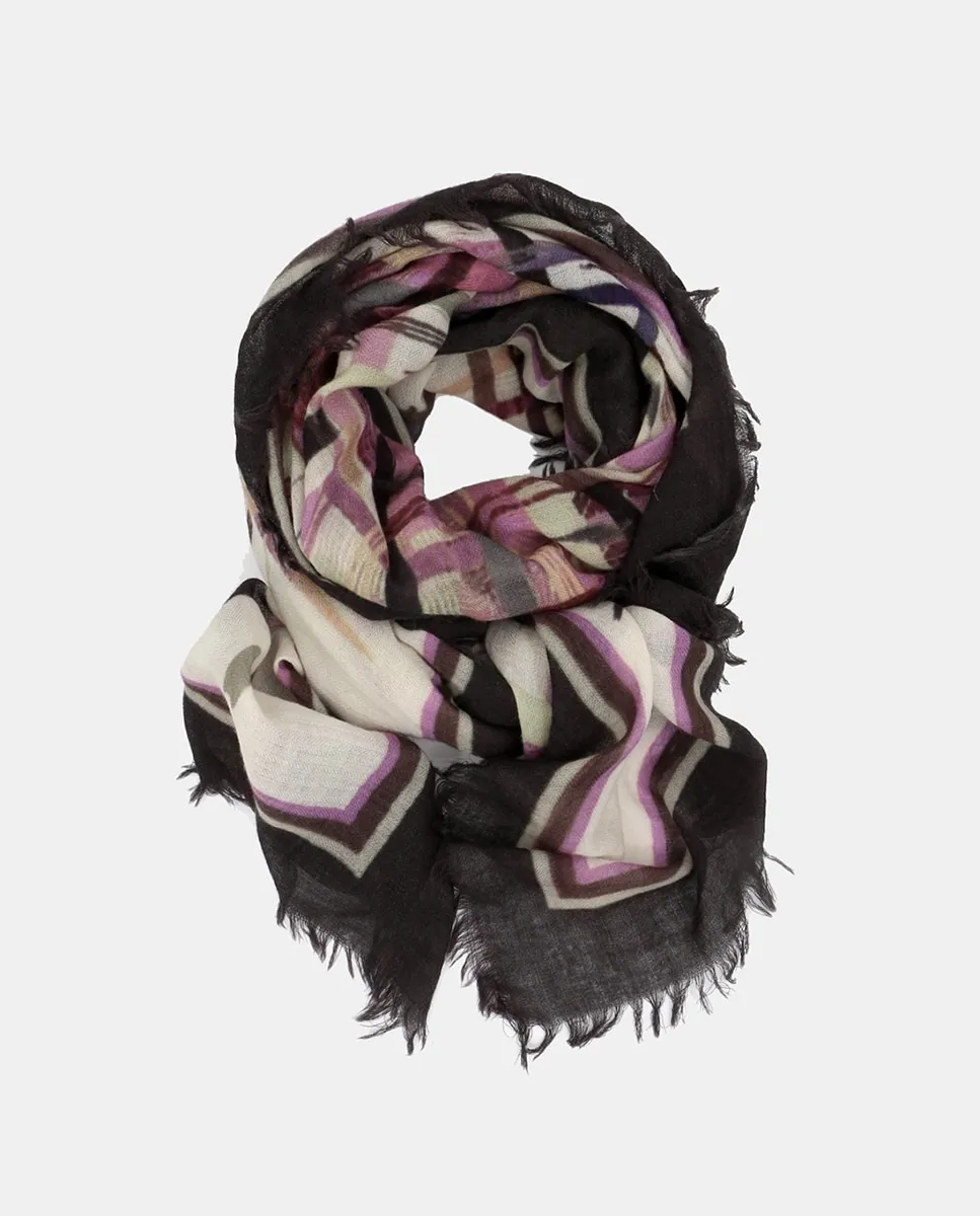 

Шерстяной платок с узором или вышивкой Storiatipic, розовый