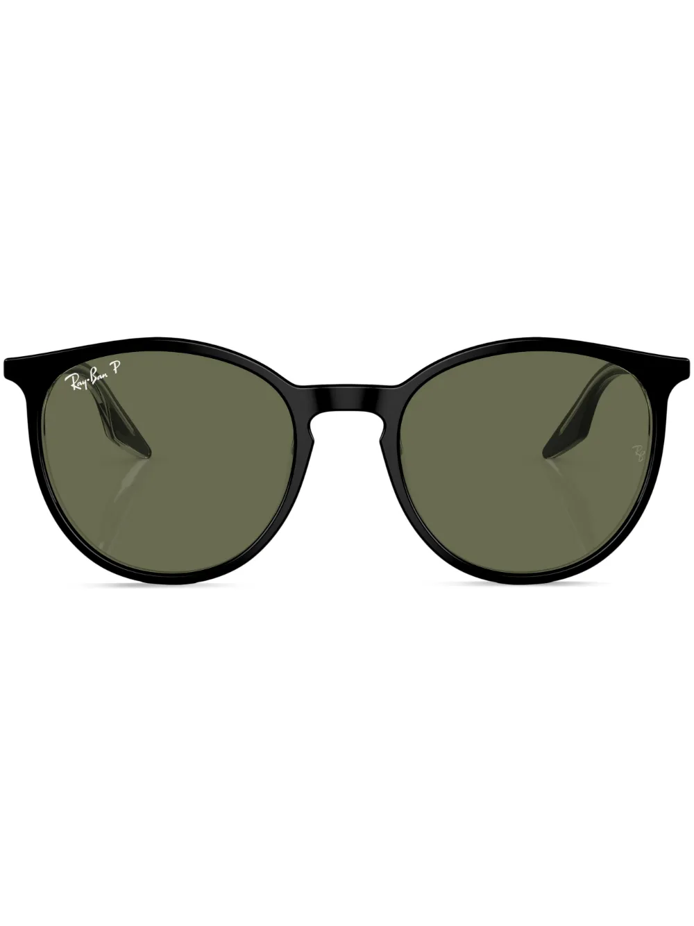 

Солнцезащитные очки в круглой оправе с логотипом Ray-Ban, черный