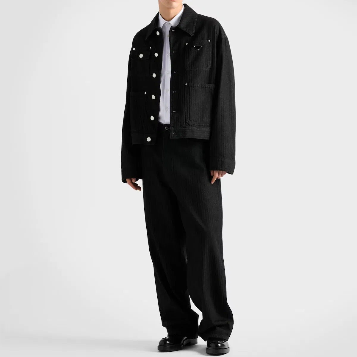 Джинсовая куртка PRADA, Black — фото 3