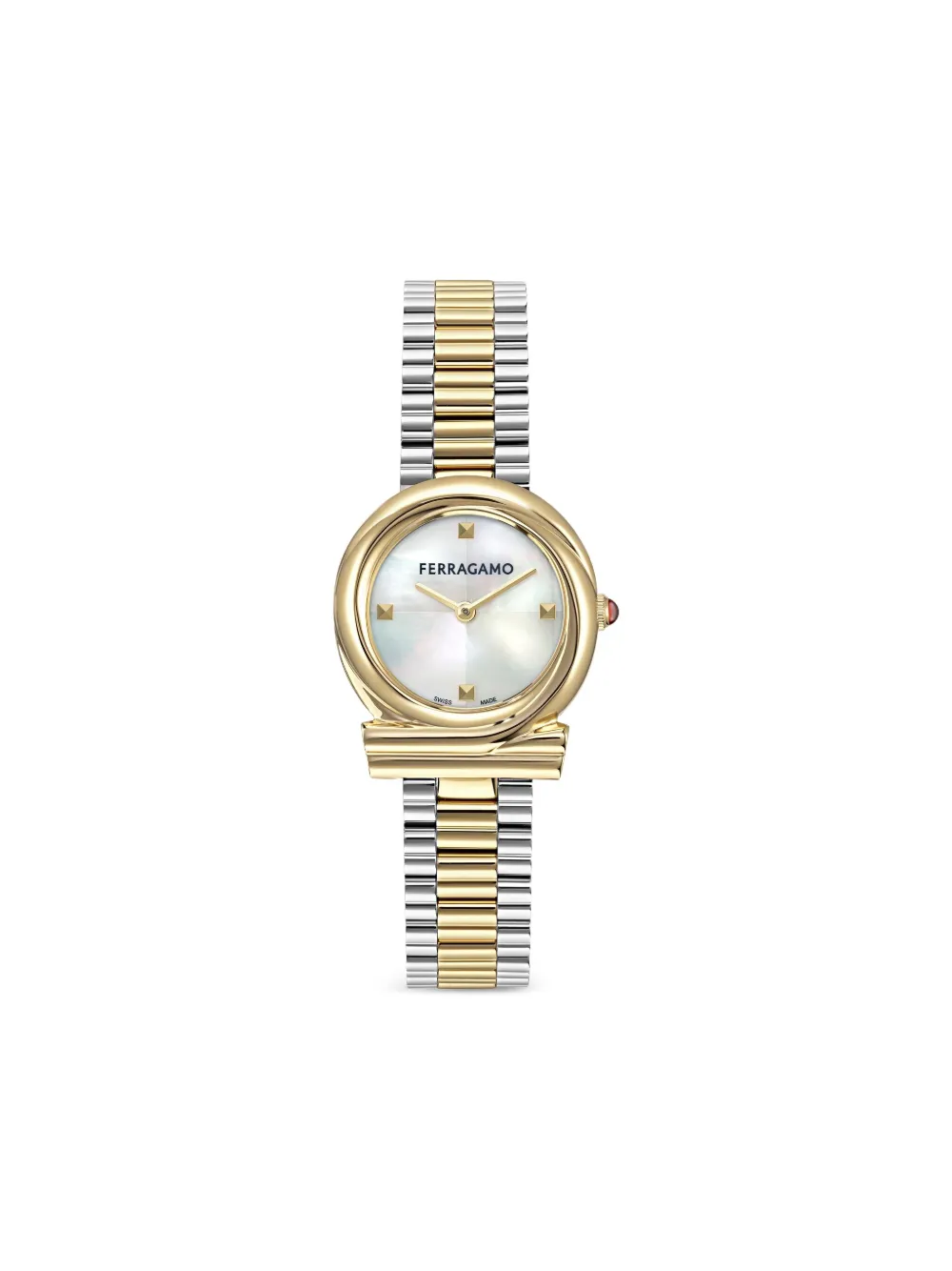 

Наручные часы Gancini Twisted 28 мм Ferragamo, белый