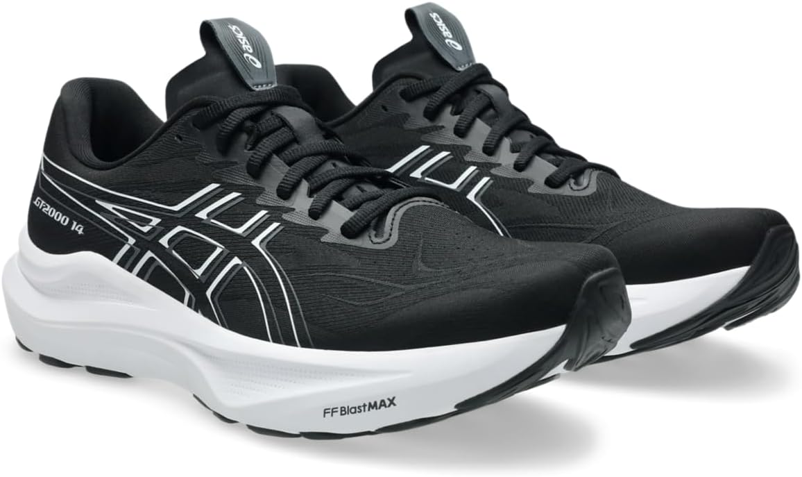 Беговые кроссовки ASICS GT-2000 14 для мужчин, белый/черный — фото 2