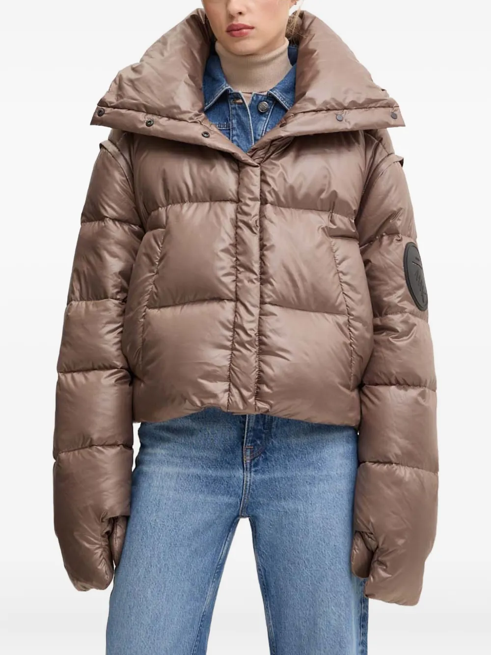 

Стёганая куртка с капюшоном Rafo Mmc Studio, коричневый