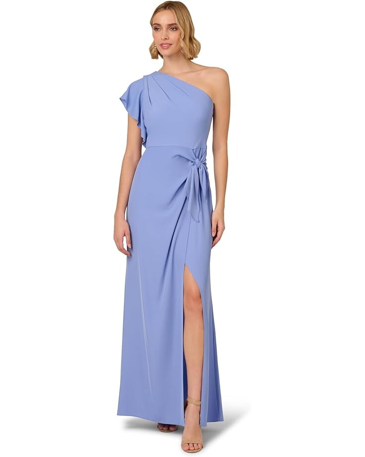 

Платье Adrianna Papell One-Shoulder Gown, цвет Peri Cruise